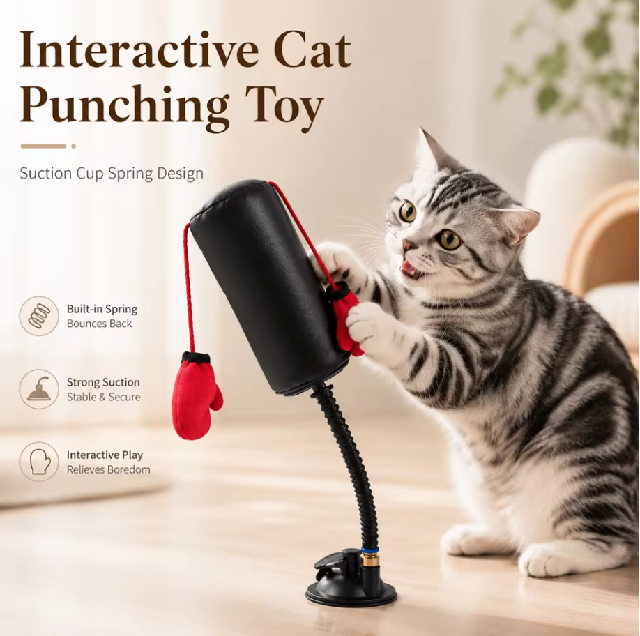 Juguete de boxeo para gatos