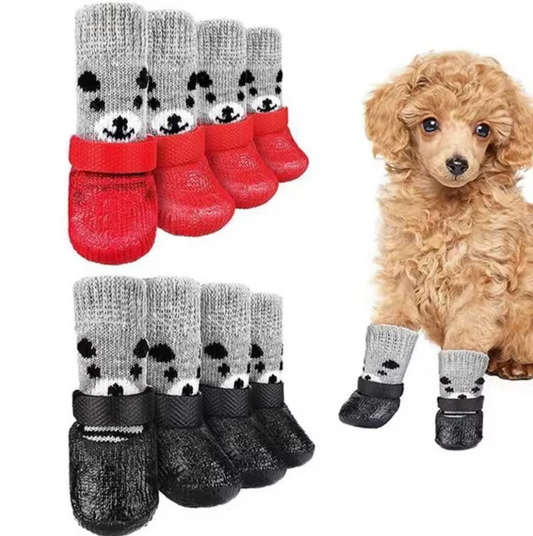 Botas de goma impermeables para perros